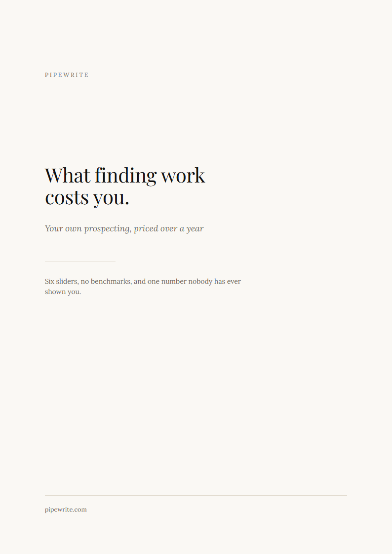 What finding work costs you